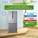 Tủ lạnh Panasonic Inverter 251L NR-PB251CPSV Ngăn đông mềm Ngăn đá dưới