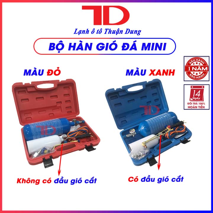 Bộ hàn gió đá mini, hàn hơi mini, Khò hàn gió đá, dụng cụ hàn chảy công nghệ hàn khí - Vật Tư Điện Lạnh Ô Tô Thuận Dung