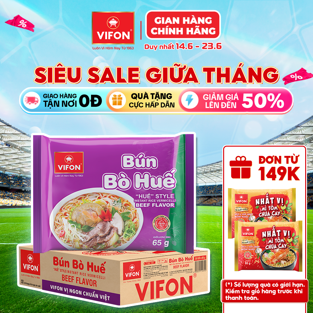 Bún bò huế vifon 65gr/gói