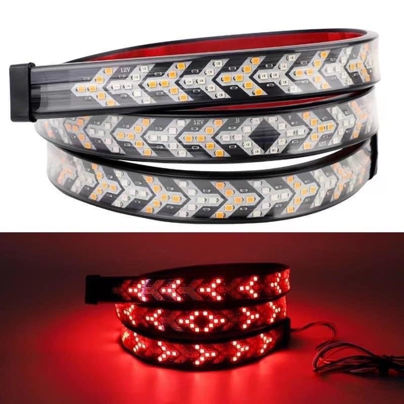 Đèn cảnh báo dừng đỗ xi nhan xe ô tô, led xương cá điện chung 12v, 24v