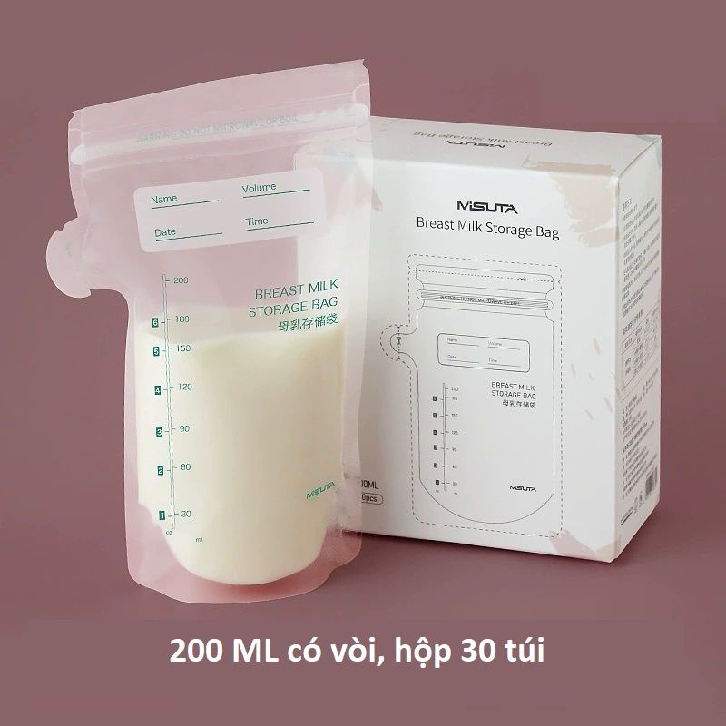 Túi trữ sữa 200ml misuta