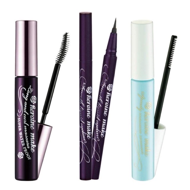 KISSME Set 3 món Mascara, Eyelines, Tẩy trang