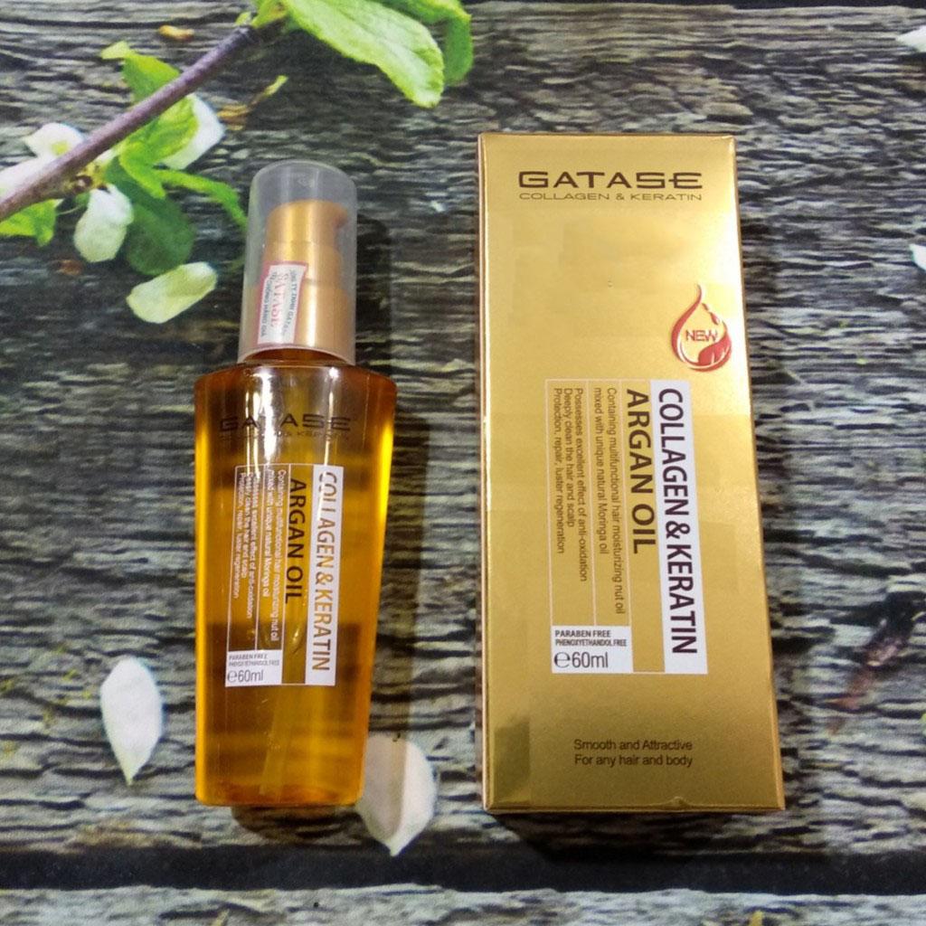 Tinh Dầu Gatase Collagen & Keratin Argan oil 60ml