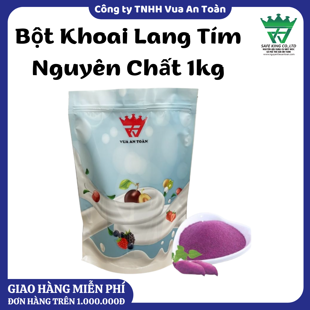Bột Khoai Lang Tím Nguyên Chất 1kg
