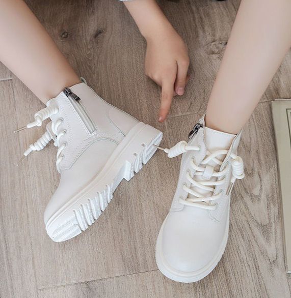 Giày bốt bé gái, giày cao cổ bé gái, bốt bé gái phong cách Hàn Quốc BN38