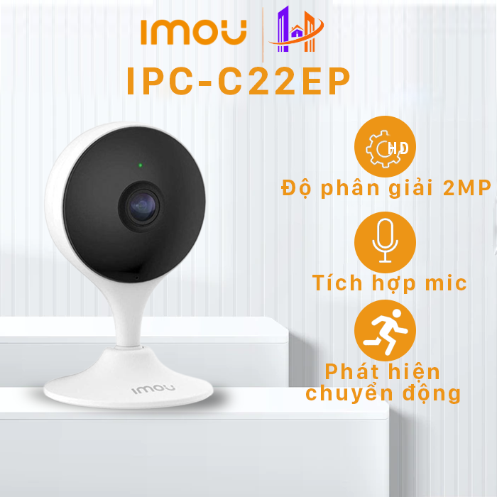   Tặng Hộp Box  Camera IP Wifi Trong Nhà IMOU C22EP 2MP   C32EP 2K 3MP  Bản Nâng Cấp C22EP 1080P  - Gốc Rộng Chuẩn nén H.265 Đàm Thoại 2 Chiều 