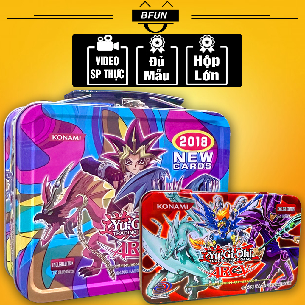 Bài YUGIOH HỘP SẮT 41 Thẻ Bài Chất Liệu Giấy Cao Cấp - Bộ Bài Yugioh Giá Rẻ Phiên Bản Tiếng Anh, Boardgame Đồ Chơi Trẻ Em BFUN