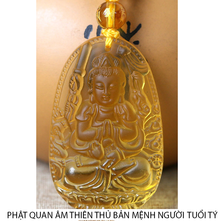 Dây chuyền mặt phật bản mệnh 12 con giáp - Vòng đeo cổ mặt phật Quan âm thiên thủ - phật bản mệnh người tuổi tý