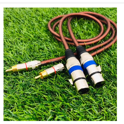 2 sợi Dây Canon Cái Ra AV [ dùng cho vang kết nối xuống âmly ]