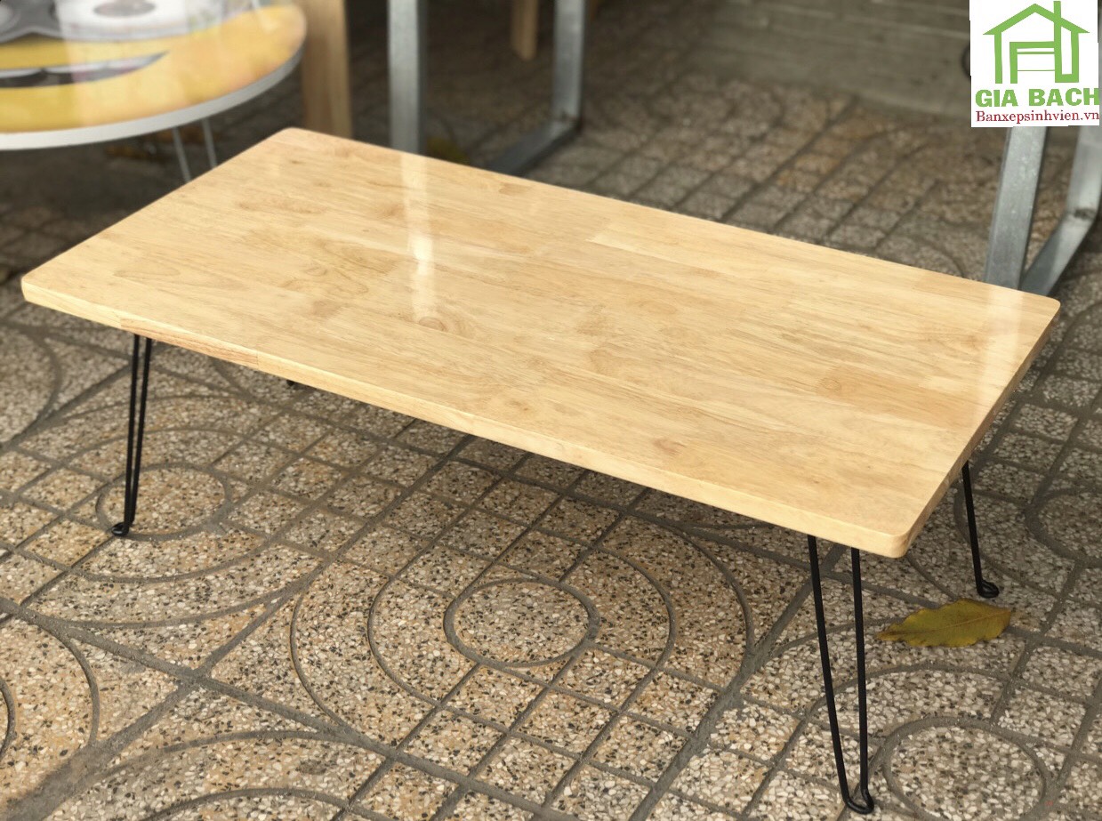 [CS-Chân Đen] Bàn Gỗ Học Sinh Sinh Viên, Chân sắt xếp gọn cao cấp ( C28cm)