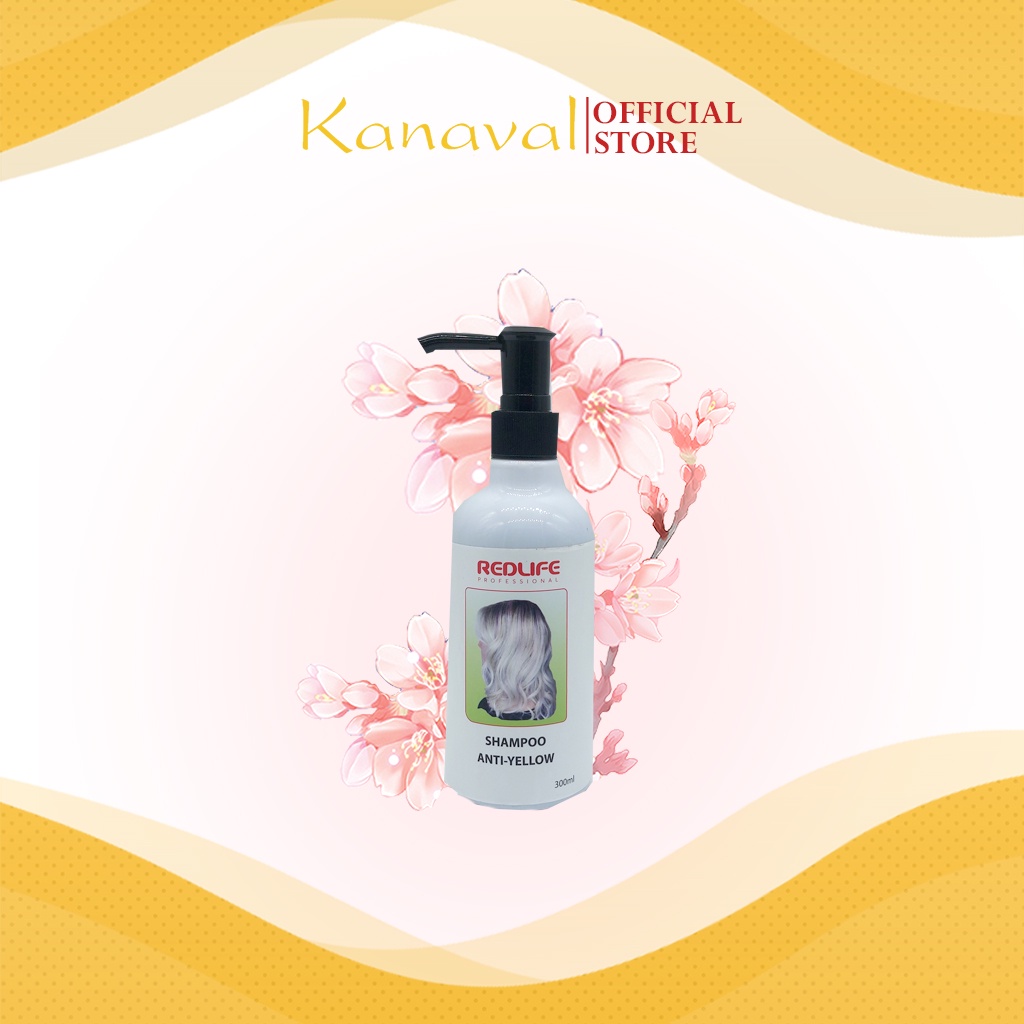 Dầu gội tím Redlife khử vàng, khử tím cho màu tóc nhuộm không bị oxy hóa 300ml. Hàng chính hãng chất lượng được nhiều các salon tin dùng - Kanaval Official Store