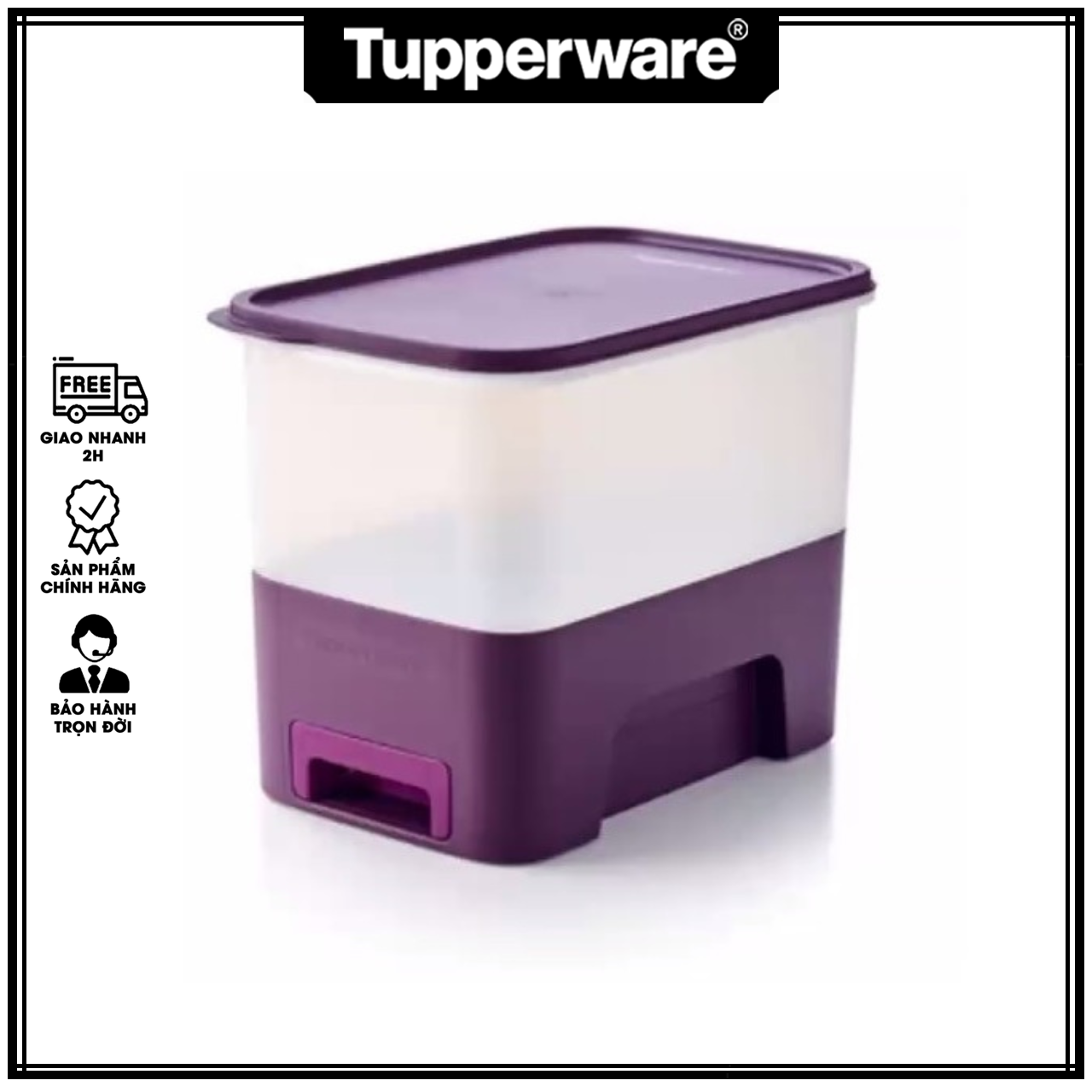Thùng gạo Rice Smart Junior 5kg - Tupperware