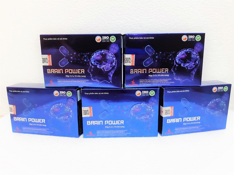 Combo 10 hộp Hoạt huyết dưỡng não Brain Power TẶNG 1 LINH CHI FORTE