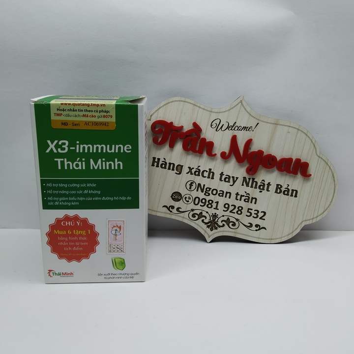 X3 - Immune Thái Minh - Lọ 30 Viên