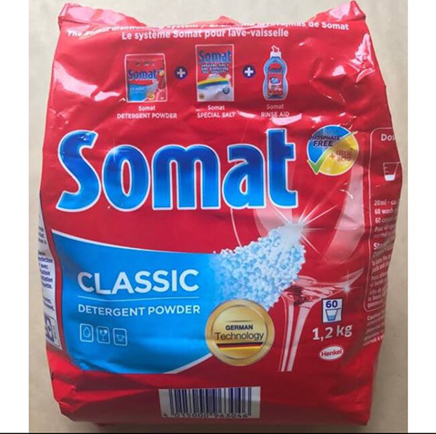 Bột rửa ly-chén somat classic detergent power 1,2 kg