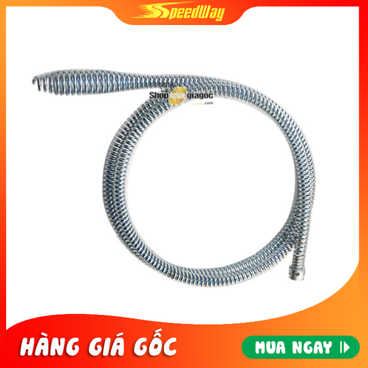 [HCM] Dây Thông Tắc Lò Xo Ø16 Mềm 1 Đầu Nối – 5m Trắng