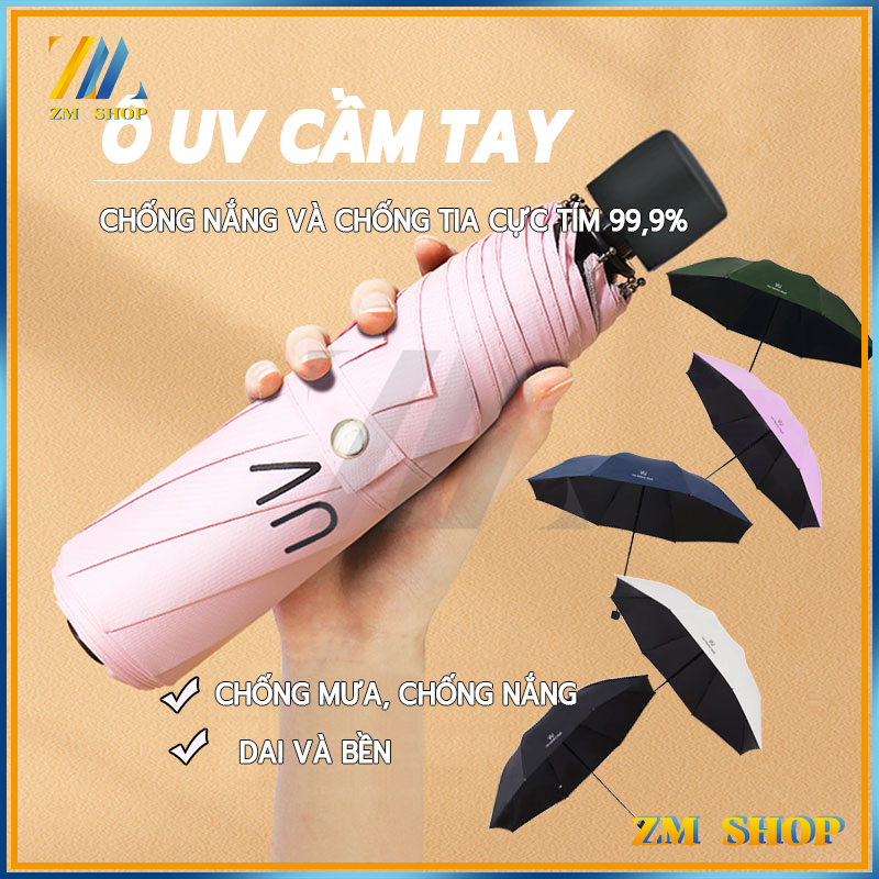 Ô dù,che mưa , chống tia UV, chống nắng, che mưa, kích thước nhỏ, nhẹ, dễ mang theo, màu sắc dễ thương