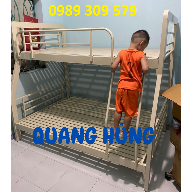 Giường tầng sắt hộp vuông cao cấp loại 1 hcm