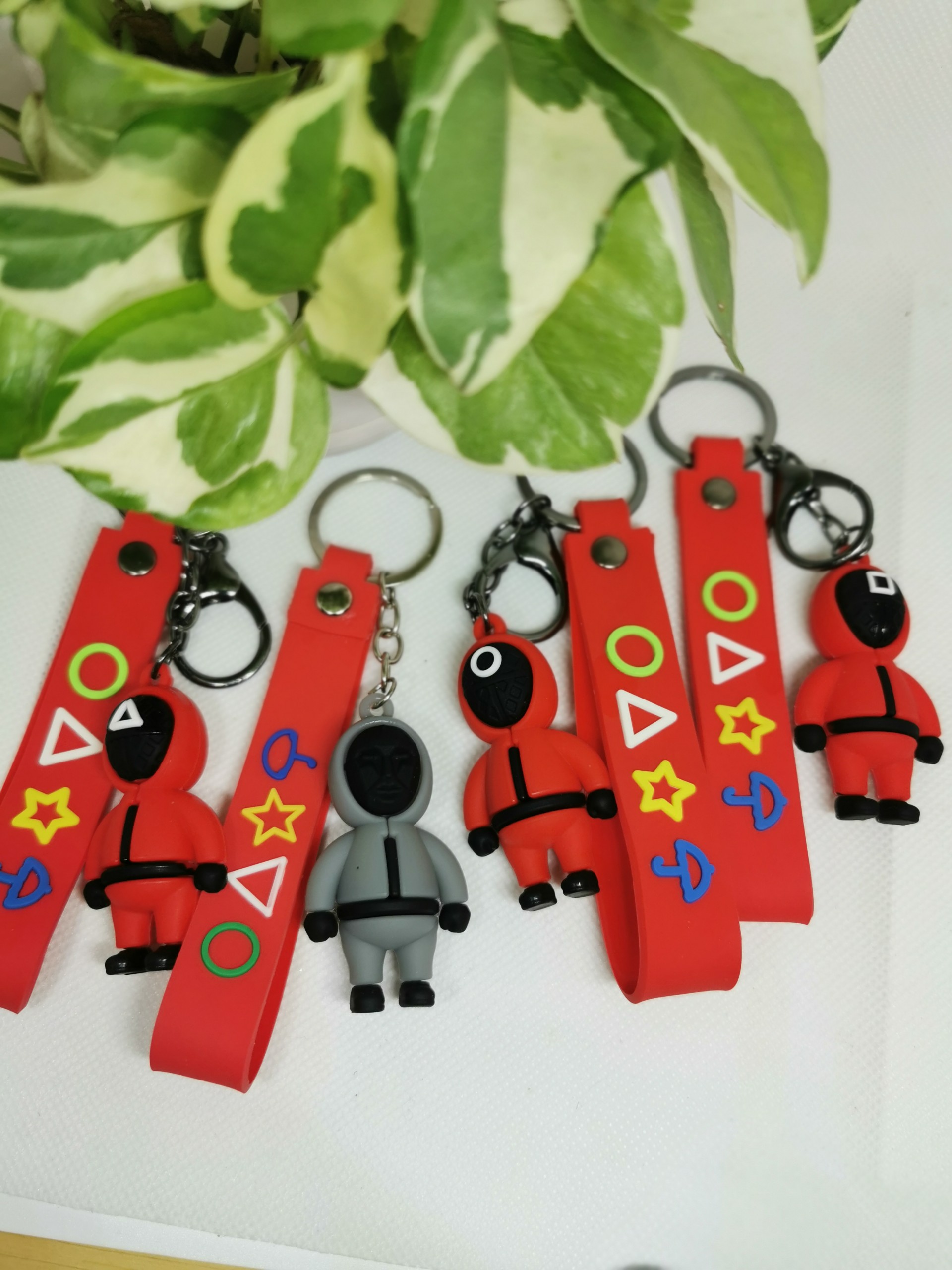 Móc khóa Squid game, móc khóa cute dễ thương chất liệu silicon - Happy Life 4U