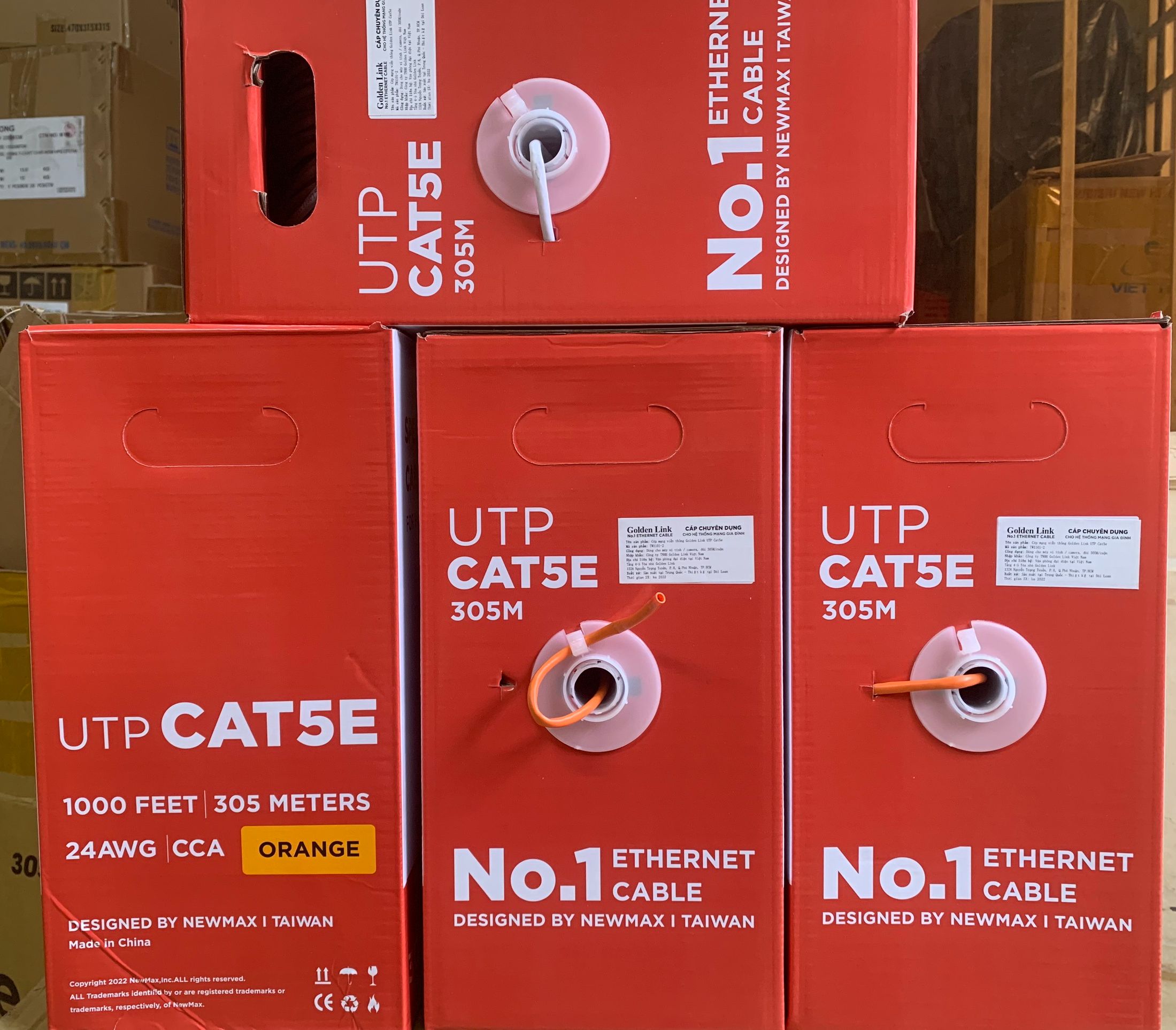 Cáp mạng golden link utp cat 5e 305m