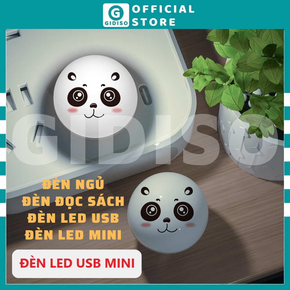 Đèn led đọc sách gidiso hình gấu mini bỏ túi 5v 1w cổng sạc usb tiện dụng, đèn led mini, đèn led usb nhỏ gọn, đèn mini usb, đèn mini led usb, đèn led đọc sách mini, đèn ngủ mini, đèn led ngủ, đèn usb