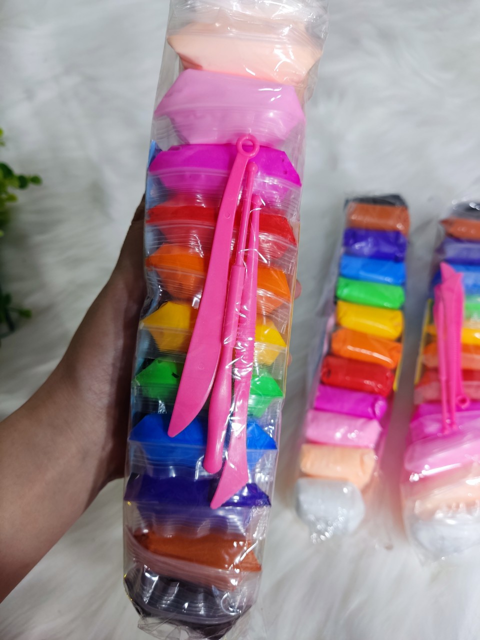 Đồ chơi đất nặn tự khô cho bé 12 gói màu
