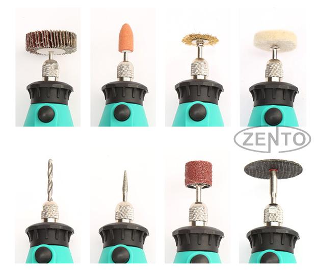 Máy khoan, mài, khắc mini đa năng 99pcs zento js10b-2