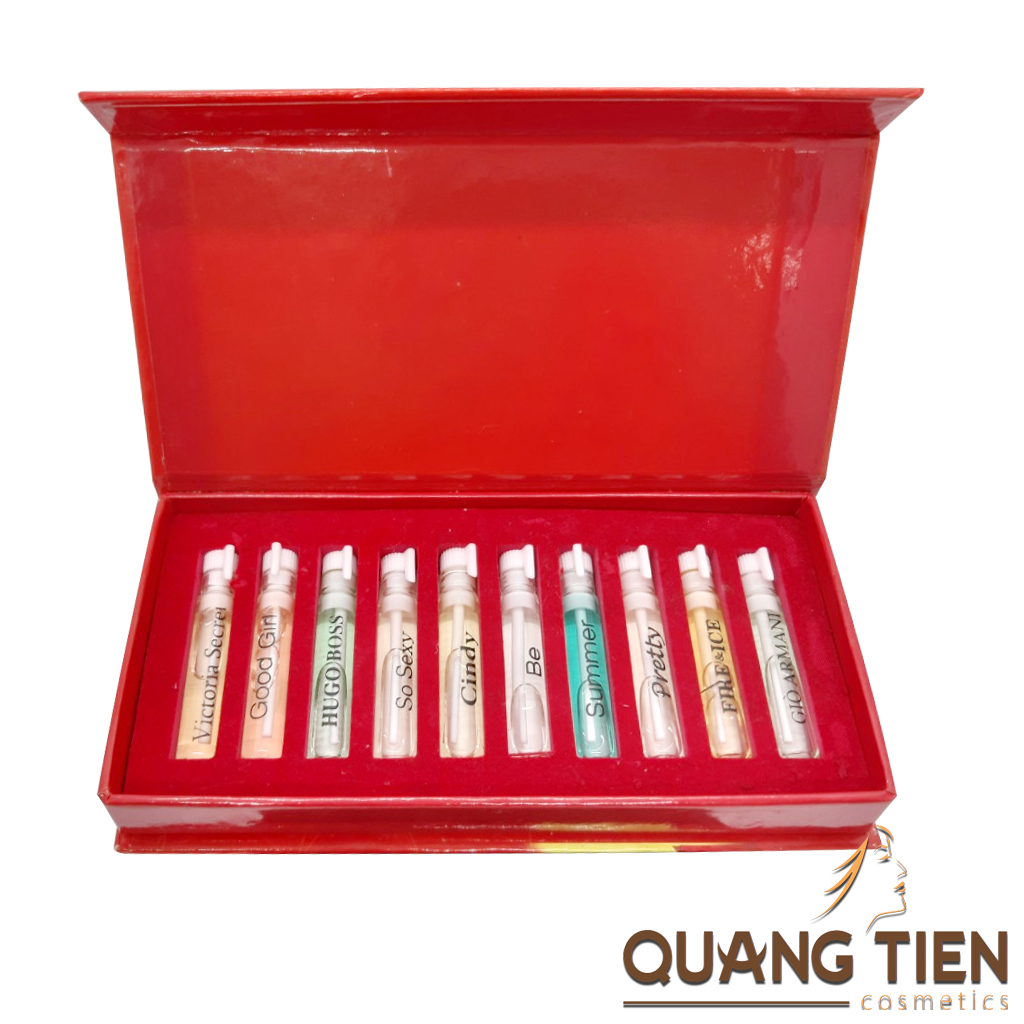 Hộp nước hoa co2 mini 3ml (lưu hương 6 - 10 giờ, victoriasecrect, good girl, hugoboss, sosexy, cindy, be, summer, pretty, fire & ice, gio armani)