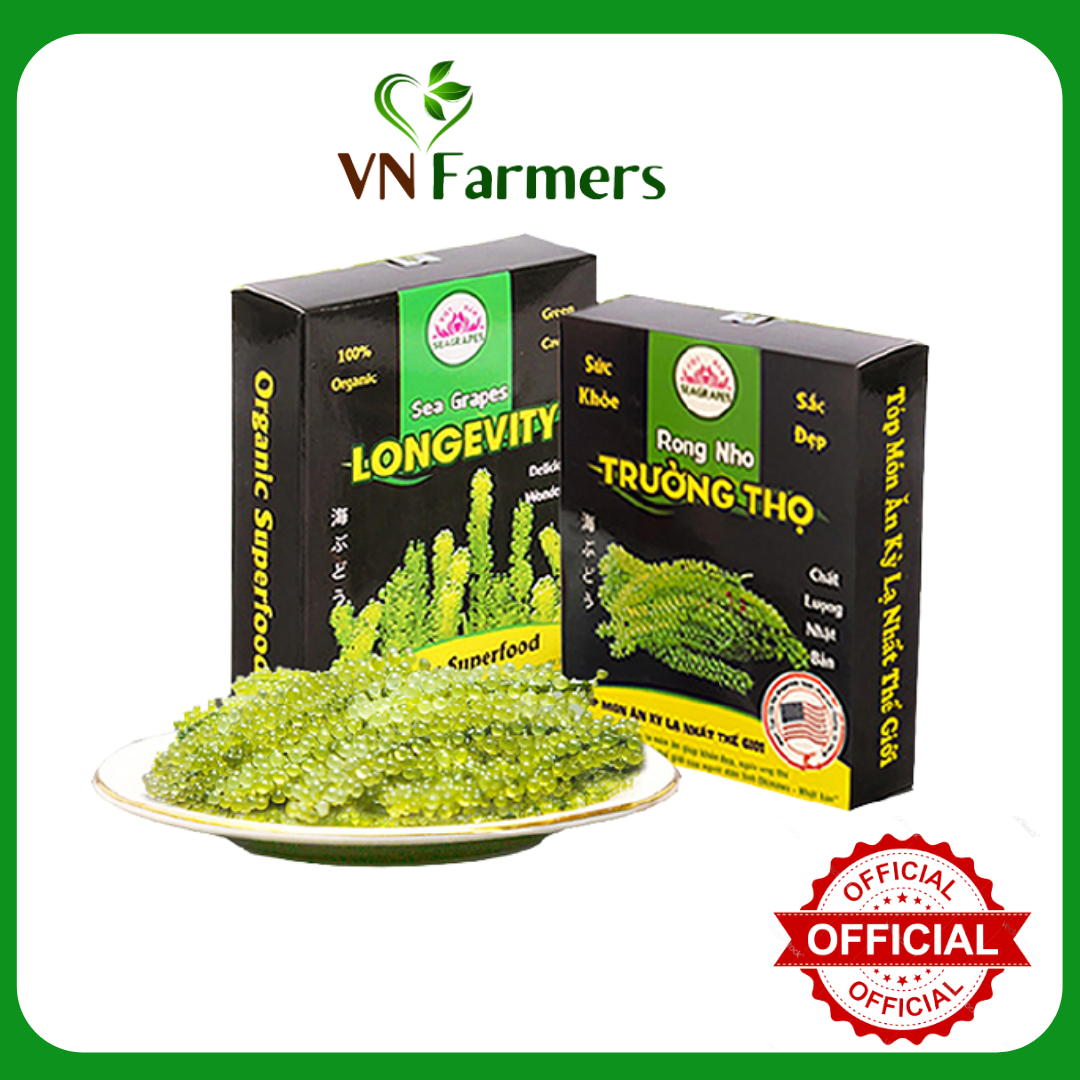 [HCM] Rong nho tách nước cao cấp, không mặn, không tanh, thương hiệu Trường Thọ xuất khẩu Mỹ, Nhật, ngon hơn khi ăn kèm sốt mè rang.