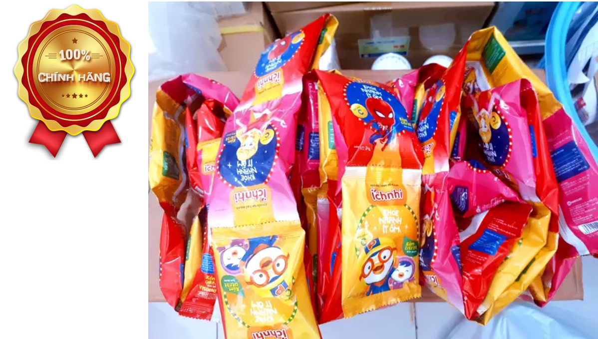 [COMBO 2 BỊCH] Kẹo dẻo tăng sức đề kháng Ích Nhi Tăng Sức Đề Kháng, bé thích mê ly - Bịch 24g