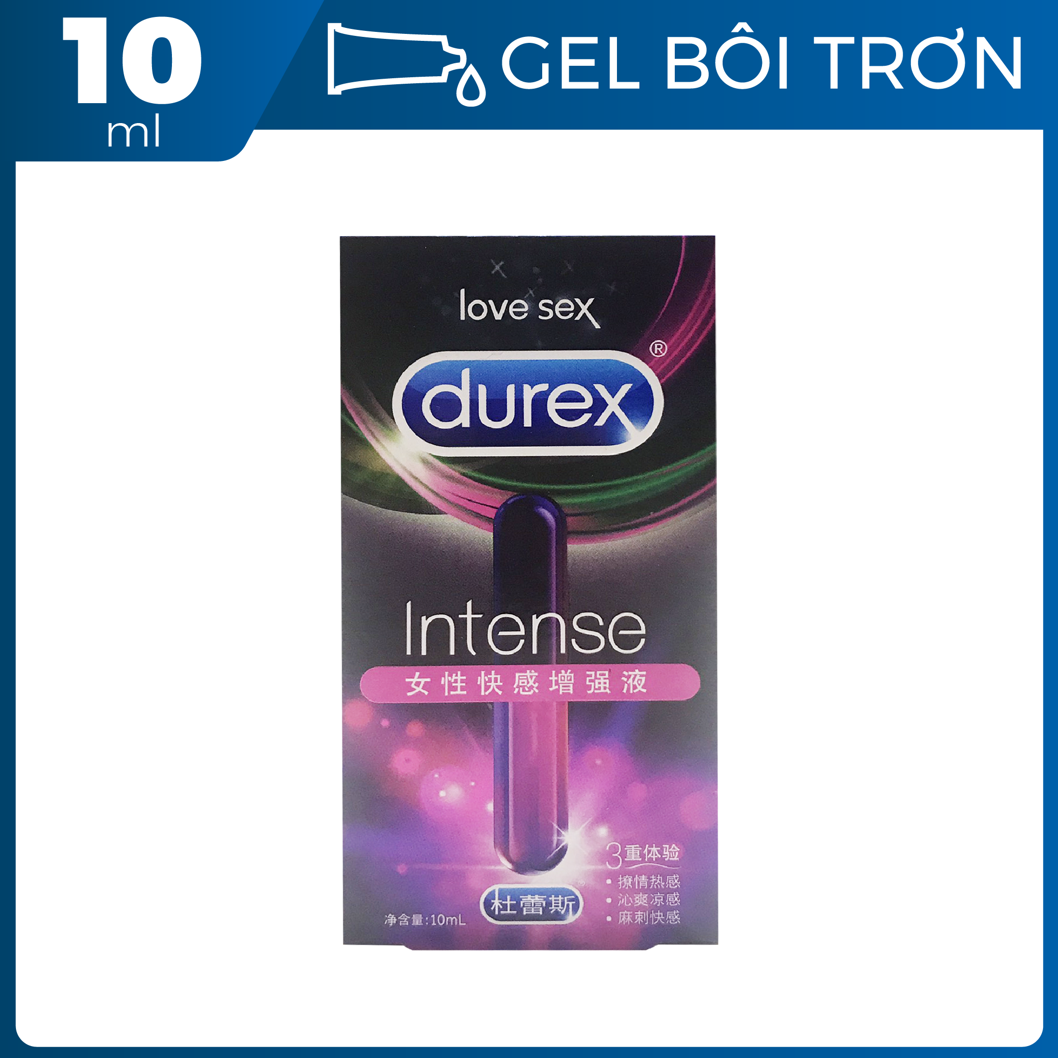 [HCM][CHE TÊN KÍN ĐÁO][Chai 10ml] Gel bôi trơn cao cấp tăng khoái cảm nữ giới Durex Intense Orgasmic[HOT] - BigBull Shop