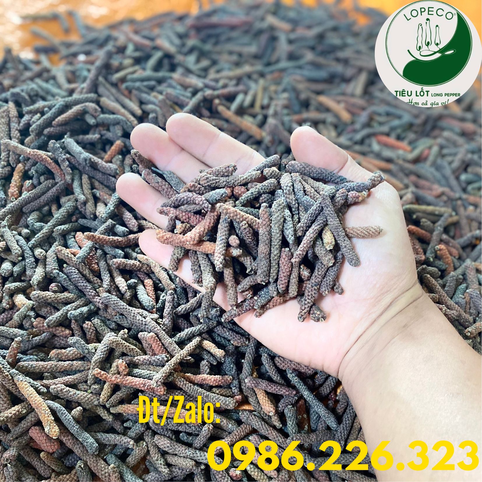 Tiêu lốp xấy khô - tiêu lốt sấy khô hữu cơ lopeco túi 1/2kg.