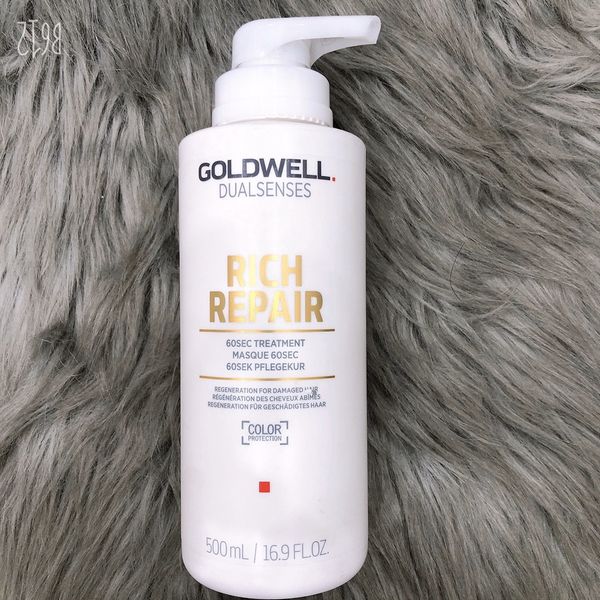 Hấp dầu phục hồi 60s Goldwell Rich Repair siêu mượt tóc 500ml (ĐỨC)- Chai