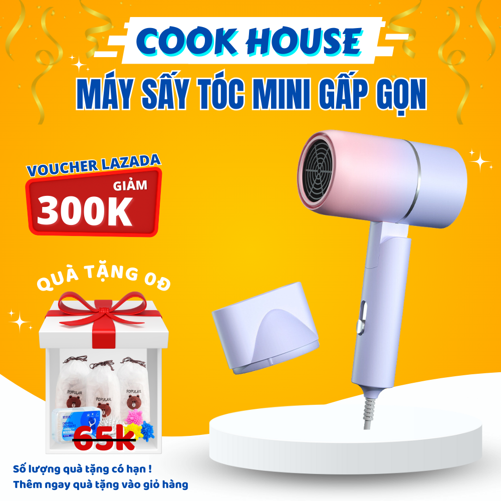 Máy sấy tóc mini gấp gọn tạo kiểu tóc chuyên nghiệp công suất lớn 1500w bảo hành 6 tháng bảo vệ tóc khỏi hư tổn hàng nội địa cao cấp máy sấy tóc máy sấy tóc máy sấy tóc mini máy sấy may say tóc đa năng may say toc máy sấy