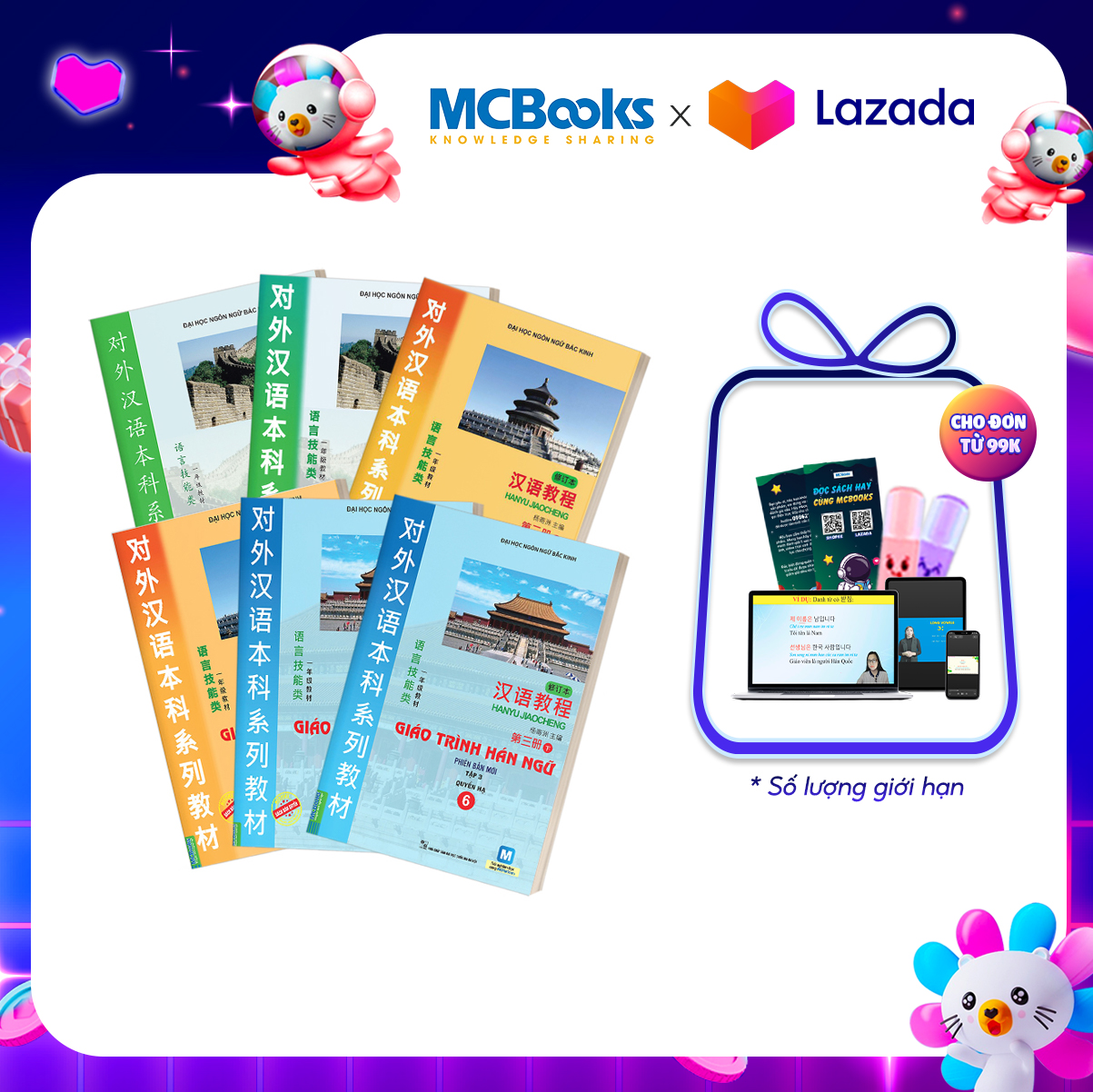Combo Giáo Trình Hán Ngữ 6 Quyển Trọn Bộ Phiên Bản Mới - MCBooks