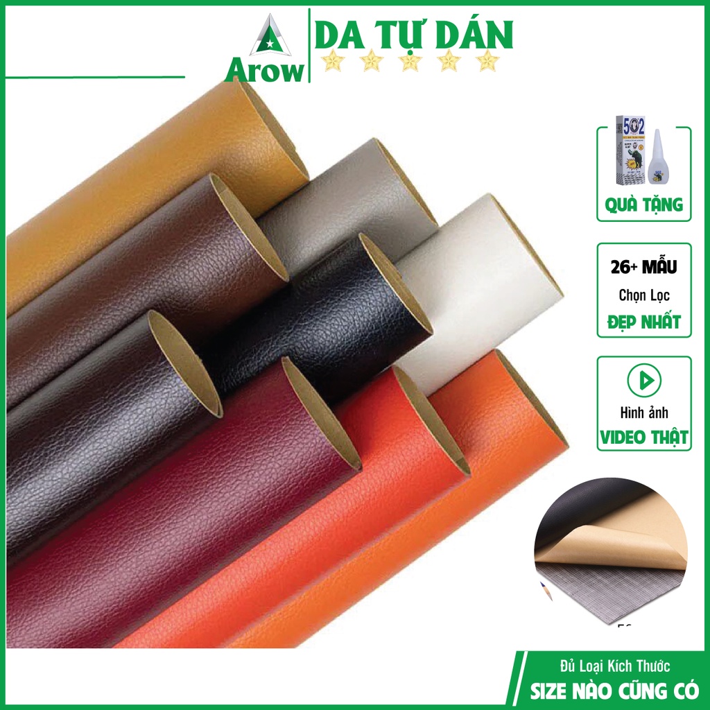 Miếng dán vải da pu tự dính Da dán ghế sofa ,vỏ bọc ghế sofa, da bọc ghế sofa ,bọc ghế ô tô, túi xách áo da.