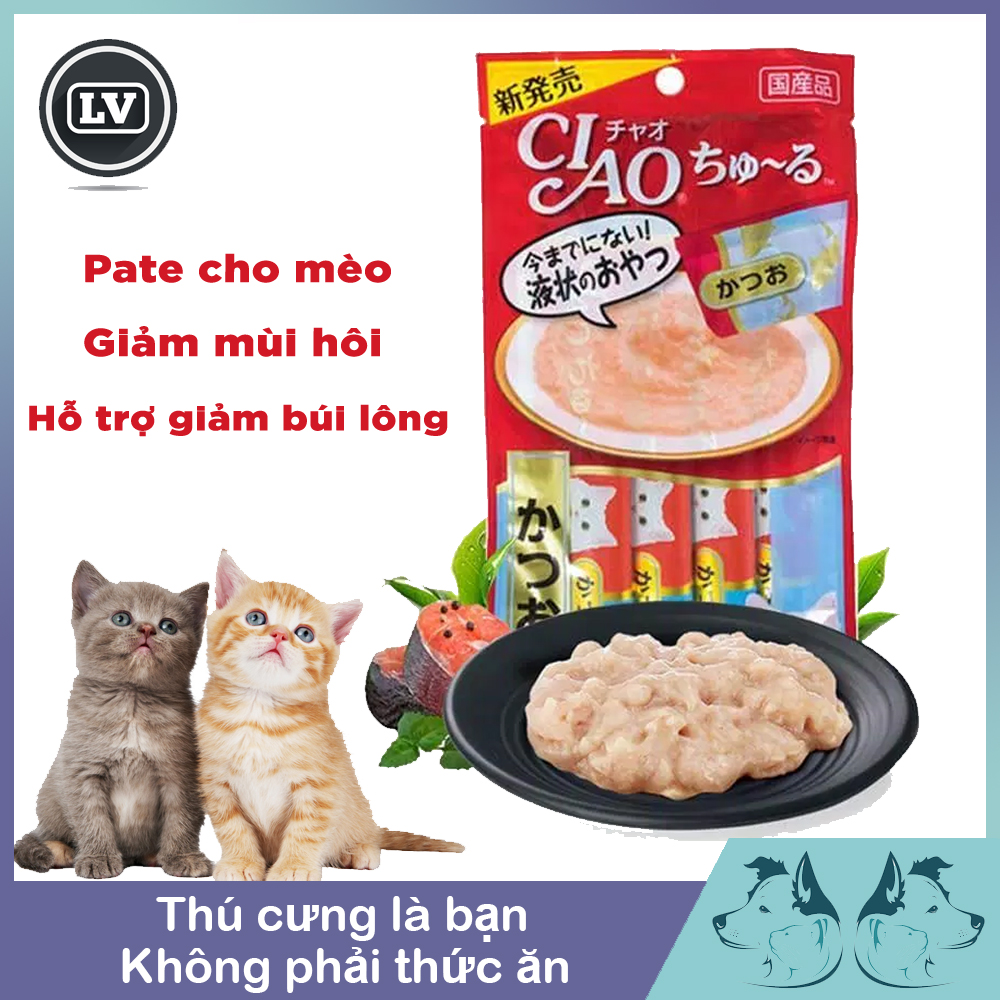 Pate cho mèo Ciao 1 túi 4 gói - Thức ăn cho mèo