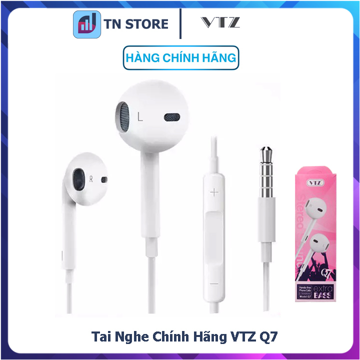 Tai nghe vtz q7 âm thanh sống động - jack 3.5mm - chính hãng giá siêu rẻ - vtz q7