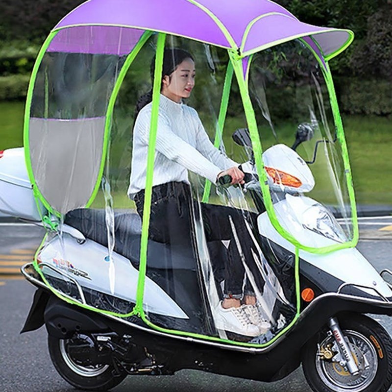 ô che xe máy, mái che xem máy có rèm chống nắng, chống mưa