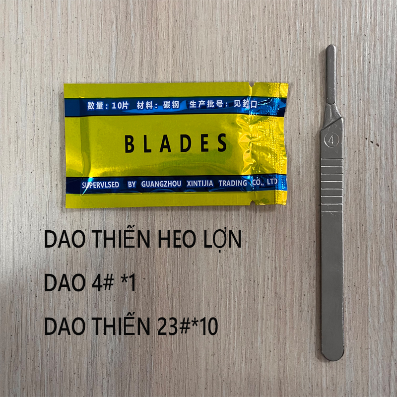 Dao mổ y tế sô 4 Dao thiến heo cán dao mổ số 4