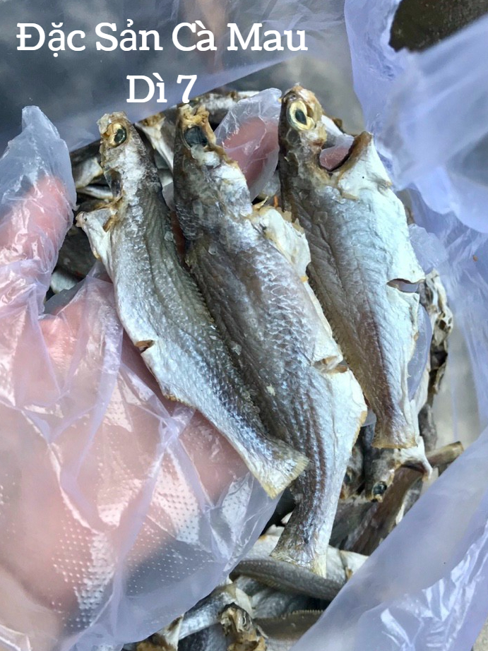 [500Gram] Khô cá đù Cà Mau, cá nhỏ phơi khô ngon, vị vừa ăn