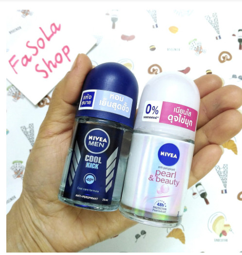 lăn khử mùi nam/nữ NIVEA Thái Lan 25ml lăn nách thoáng mát hàng chính hãng  fereeship