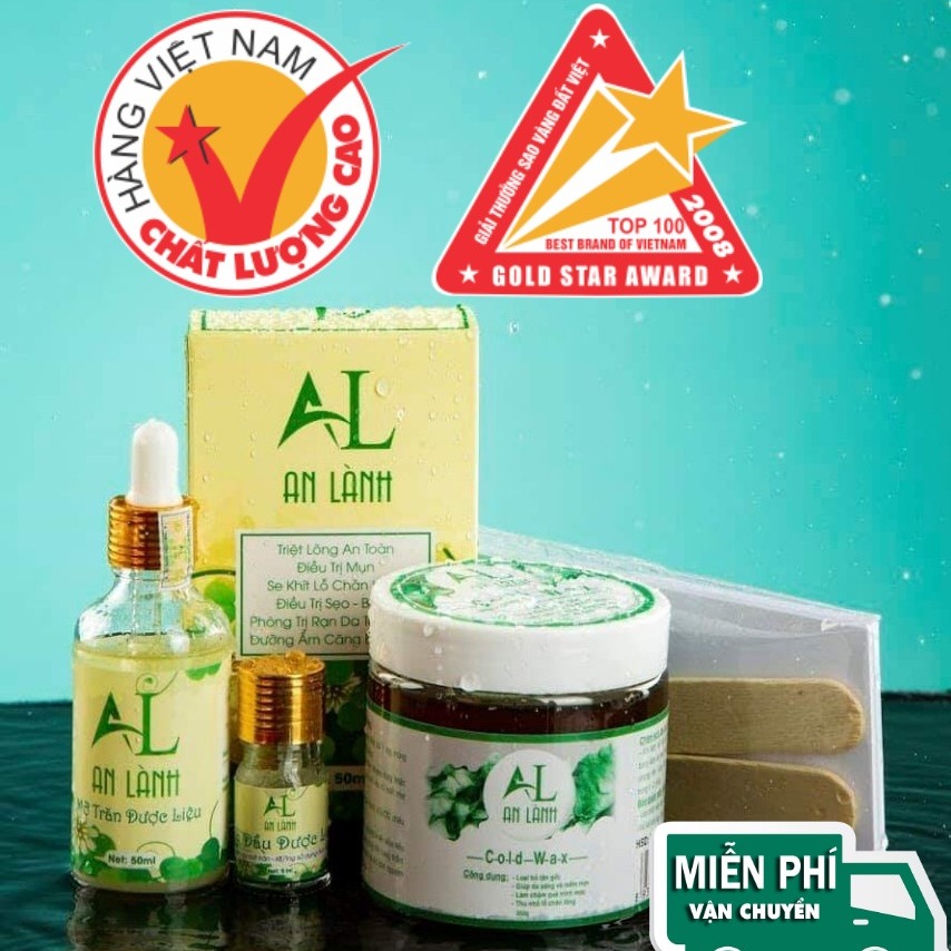 Combo wax lông và mỡ trăn an lành chính hãng