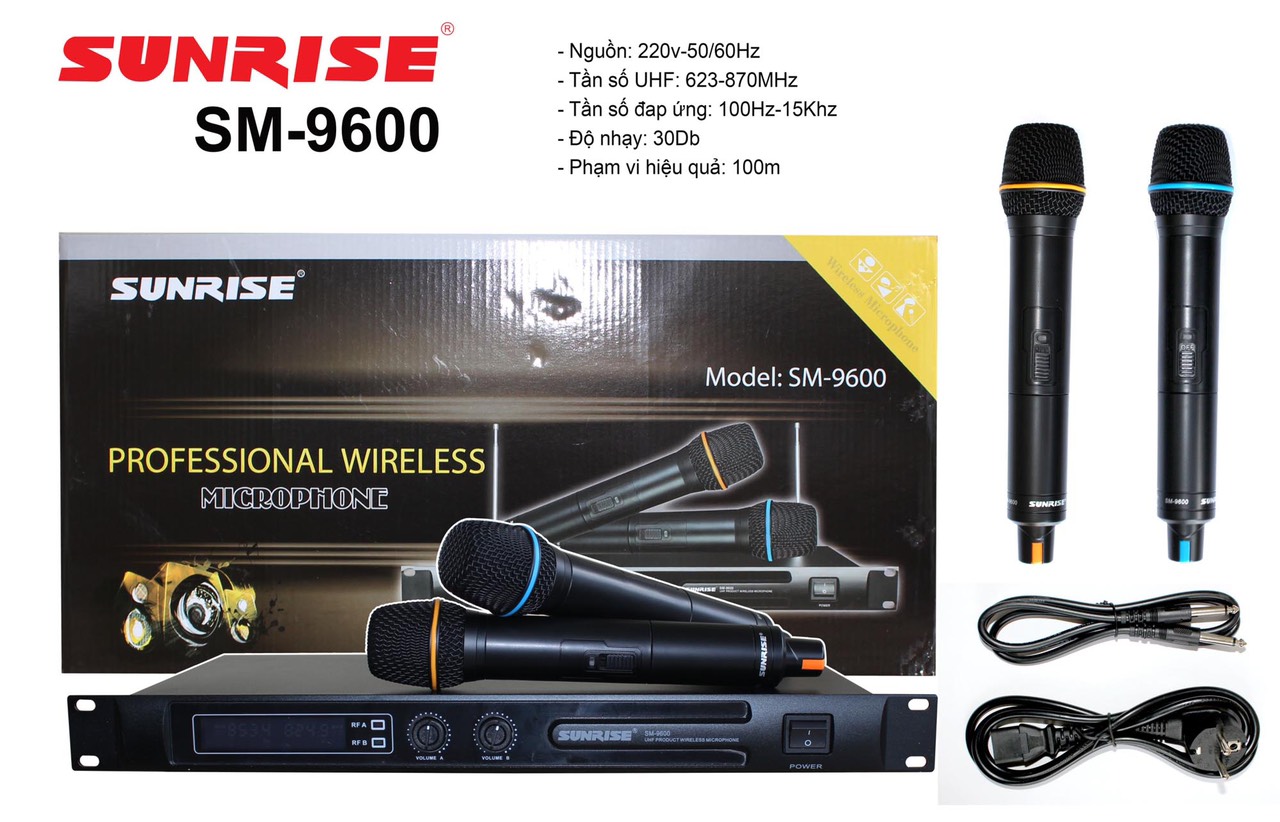 Micro không dây sunrise sm-9600