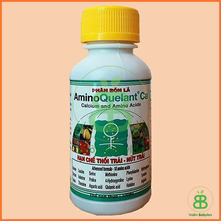 Phân bón lá amino canxi bổ sung canxi chống nứt trái rụng trái chai 100ml