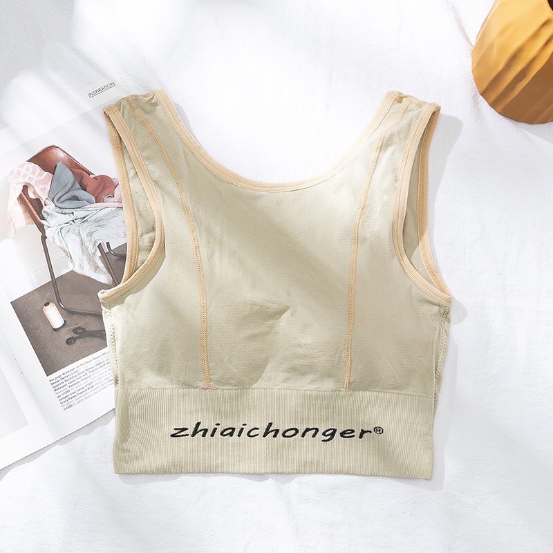 Áo sát nách tập thể thao, gym, yoga - áo bra croptop thể thao