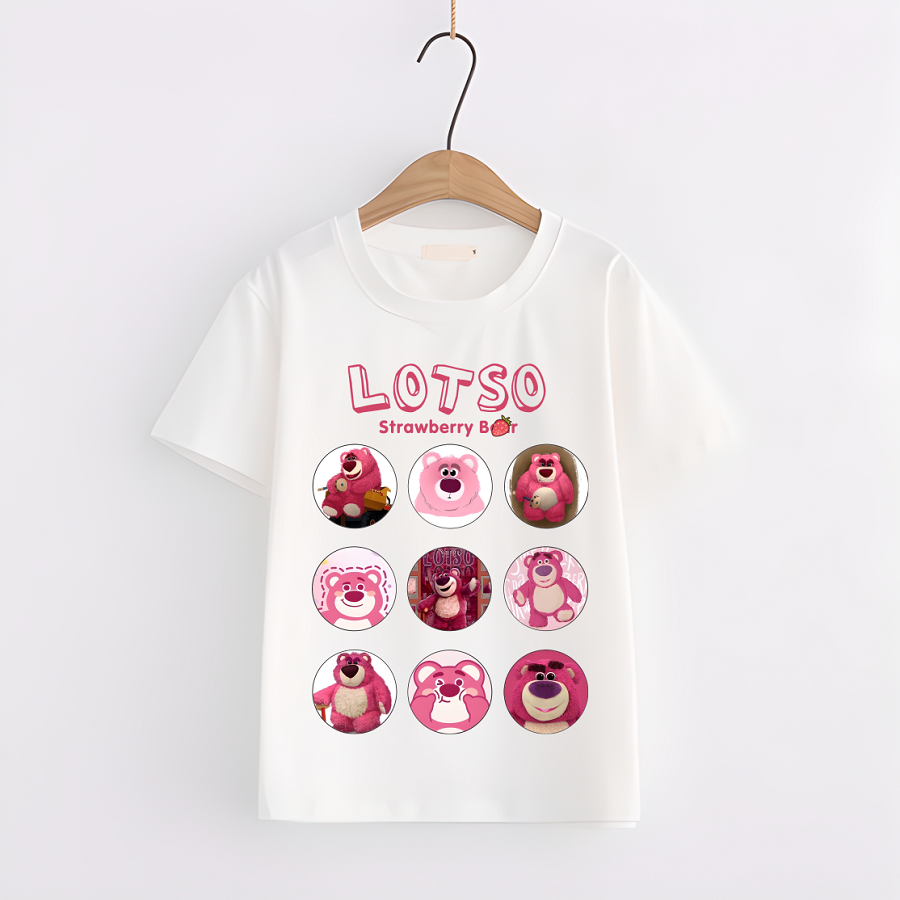 Áo Thun in hình Gấu dâu Lotso cực dễ thương cho bé - 4