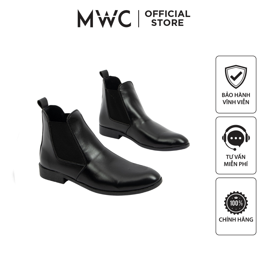 Giày Nam MWC 8034 - Giày Chelsea Boot Nam Classic Cao Cổ Da Mềm Cao Cấp
