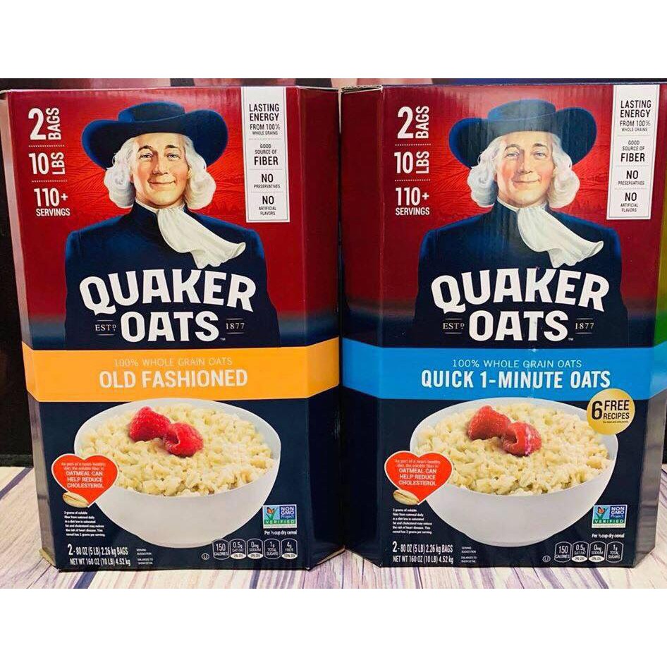 Yến mạch Quaker Oats nguyên chất 100% nhập khẩu từ Mỹ - Chính Hãng