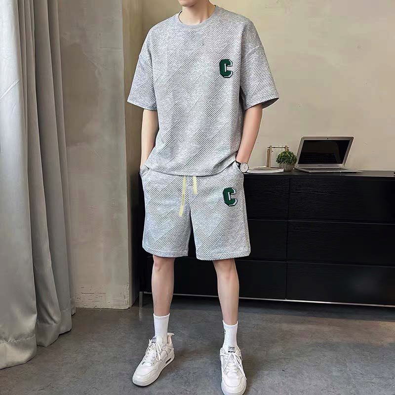Đồ bộ nam - Bộ thể thao nam Logo chữ C Q543 cao cấp - Chất liệu thun lạnh cao cấp - Phong cách thời trang - 3 màu đen trắng ghi - có bigsize tới 85kg